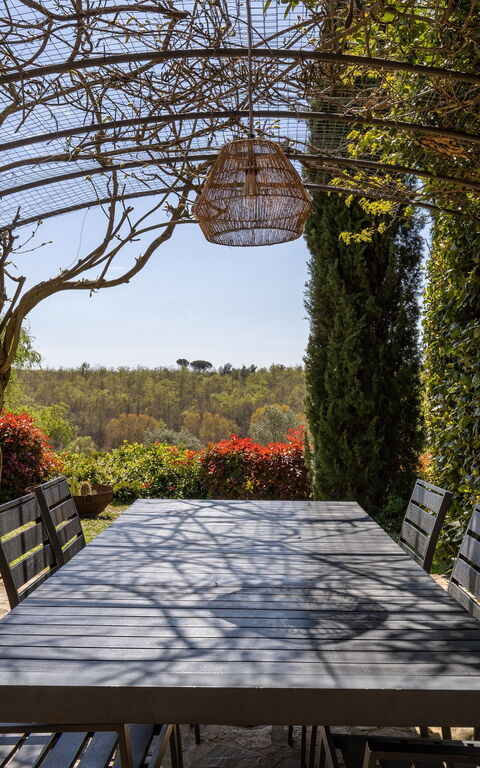 Casale Delle Mele: Balkon / terras / patio, Tuin