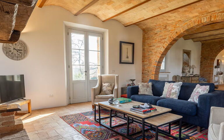 Casale Delle Mele: Woonkamer