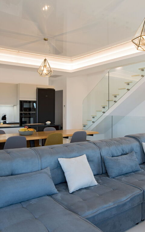 Villa Sunset: Keuken, Lunchroom, Woonkamer