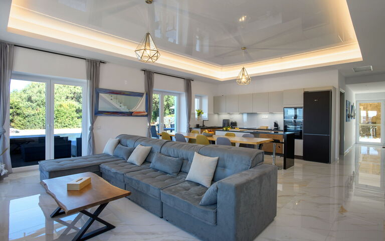 Villa Sunset: Keuken, Woonkamer