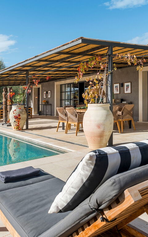 Villa Zigulotto: Balkon / terras / patio, Buitenkanten, Buitenshuis, zwembad