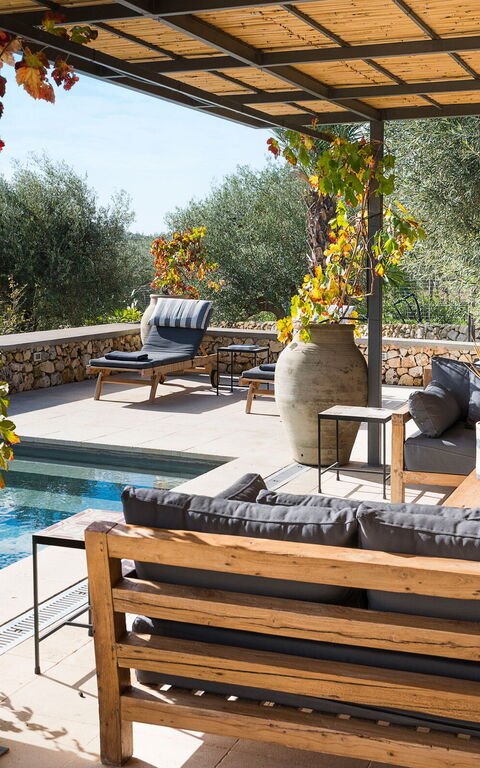 Villa Zigulotto: Balkon / terras / patio, Buitenkanten, Buitenshuis, Keer bekeken, zwembad