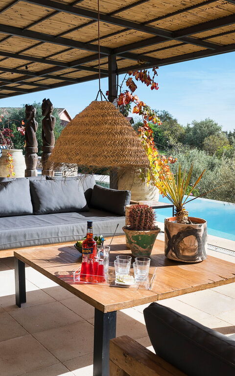 Villa Zigulotto: Balkon / terras / patio, Buitenkanten, Buitenshuis, Keer bekeken, zwembad