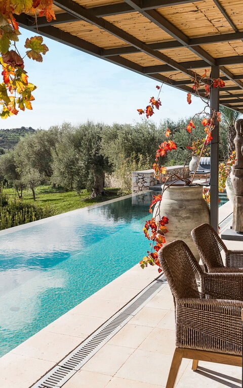 Villa Zigulotto: Balkon / terras / patio, Buitenkanten, Buitenshuis, Keer bekeken, zwembad