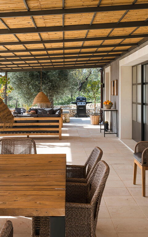 Villa Zigulotto: Balkon / terras / patio, Buitenkanten, Buitenshuis, zwembad