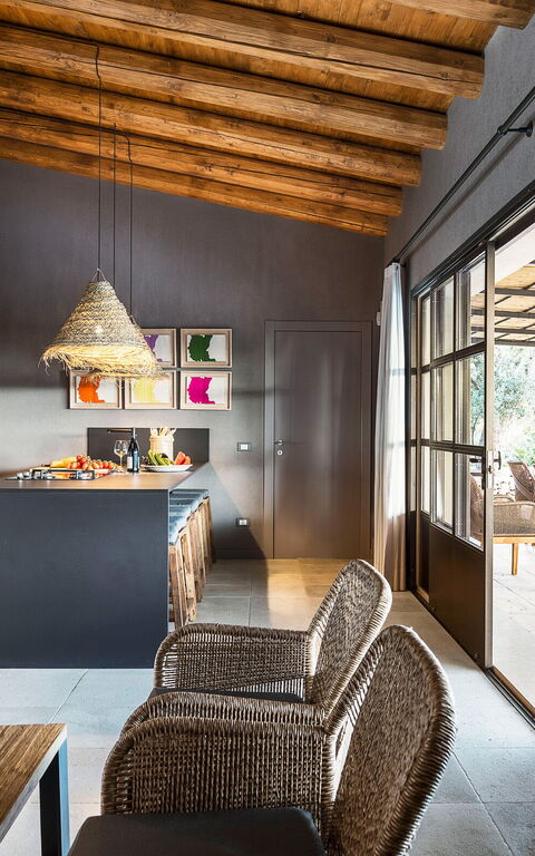 Villa Zigulotto: Keuken, Woonkamer