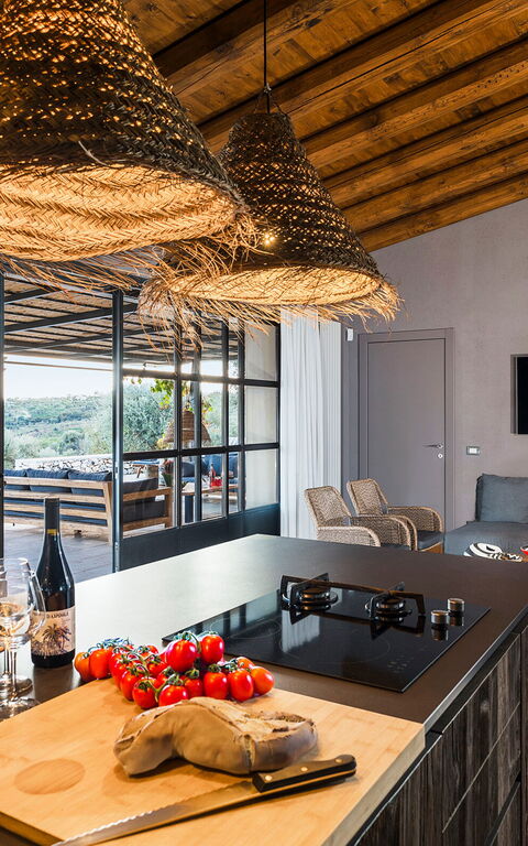 Villa Zigulotto: Keuken, Woonkamer