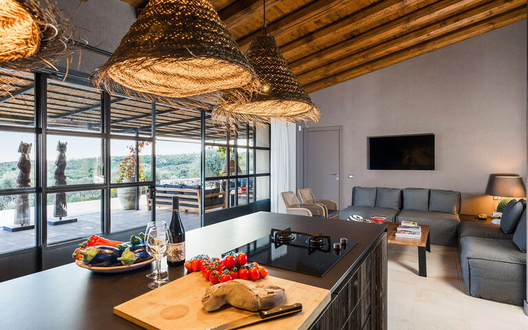 Villa Zigulotto: Keuken, Woonkamer