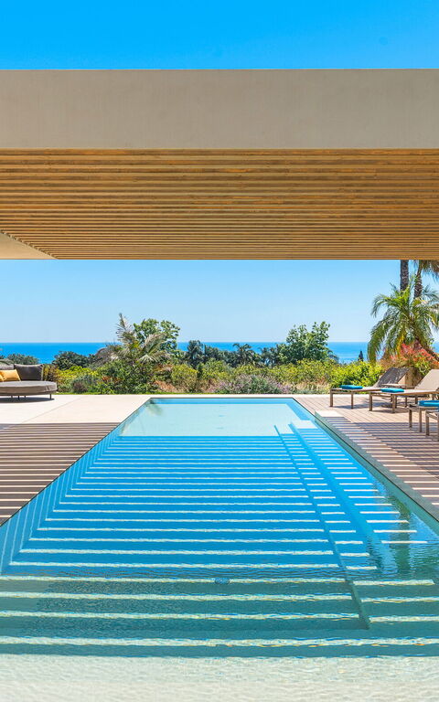 Villa Hermosa: Buitenkanten, Buitenshuis, zwembad