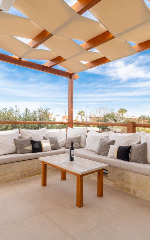 Villa Blini: Balkon / terras / patio, Buitenkanten, Buitenshuis, Keer bekeken