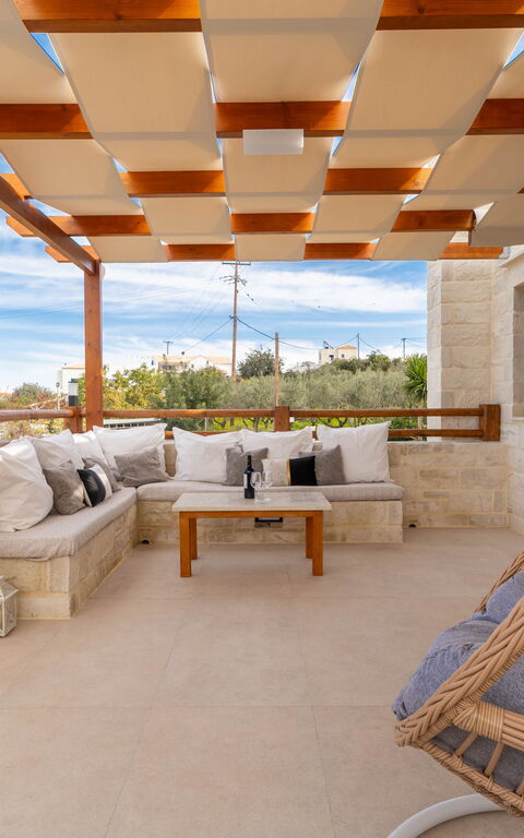 Villa Blini: Balkon / terras / patio, Buitenkanten, Buitenshuis, Keer bekeken