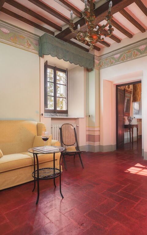Villa Laparelli Pitti: Woonkamer