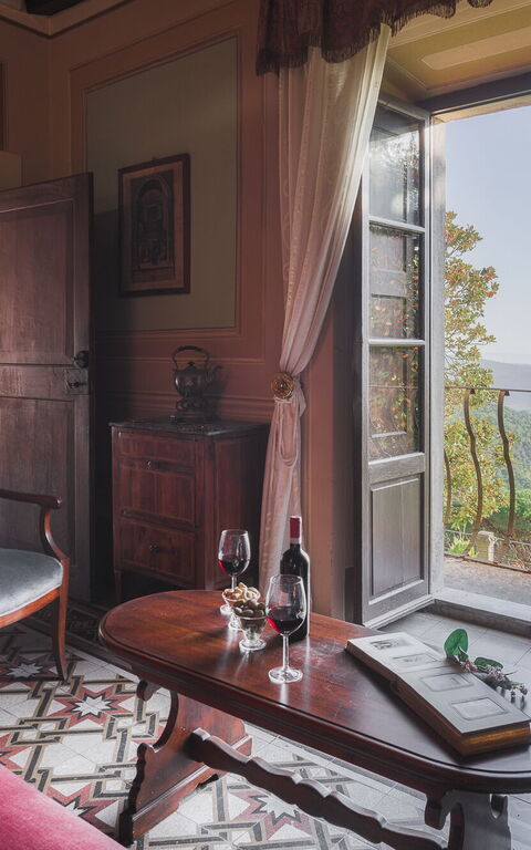 Villa Laparelli Pitti: Woonkamer