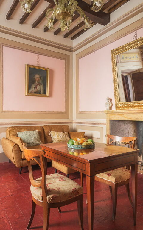Villa Laparelli Pitti: Woonkamer