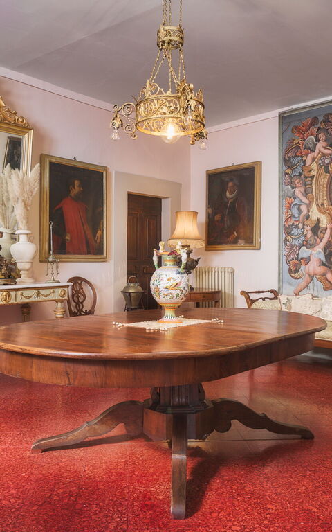 Villa Laparelli Pitti: Woonkamer