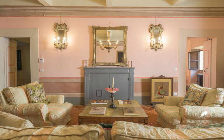 Villa Laparelli Pitti: Woonkamer