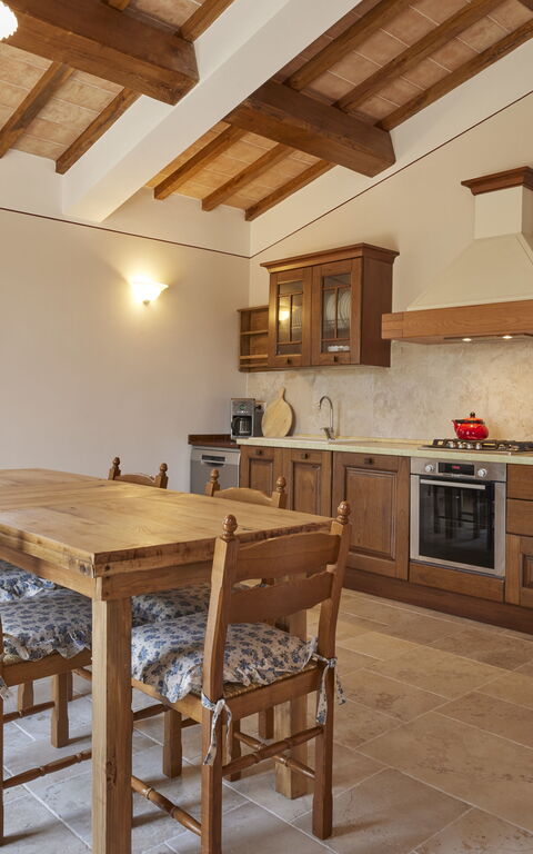 Villa Vigneto: Keuken, Lunchroom