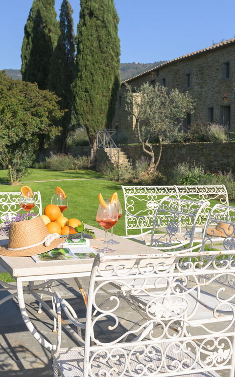 Villa Belvedere: Balkon / terras / patio, Buitenkanten, Buitenshuis, Tuin