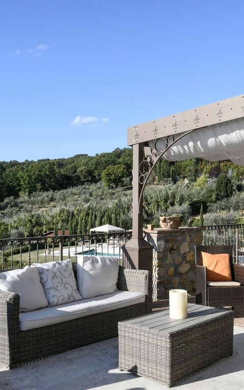 Villa Torresassa: Balkon / terras / patio, Buitenkanten, Buitenshuis