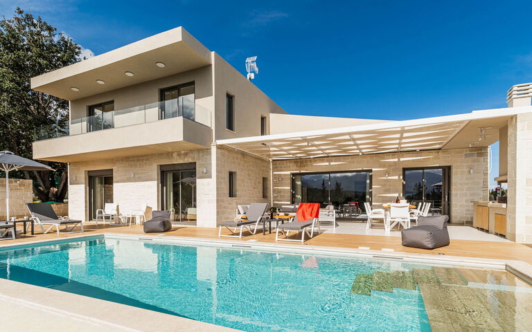 Villa Orientem Bis: Balkon / terras / patio, Buitenkanten, Buitenshuis, Lente, Tuin, Zomer, zwembad