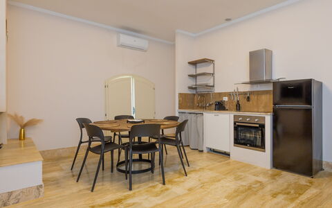 Accommodatie Borgo Ariano 19: Keuken, Lunchroom, Woonkamer