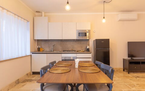 Accommodatie Borgo Ariano 4: Keuken, Lunchroom, Woonkamer