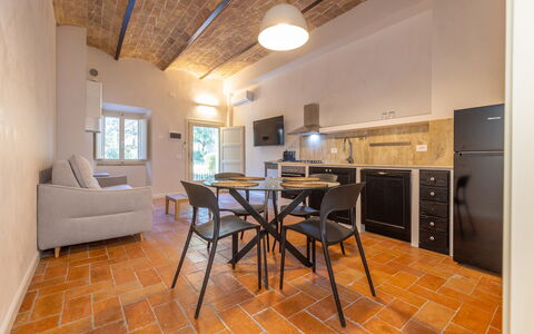 Accommodatie Borgo Ariano 8: Keuken, Lunchroom, Woonkamer