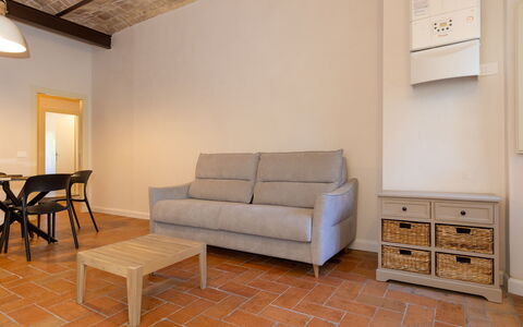Accommodatie Borgo Ariano 8: Woonkamer
