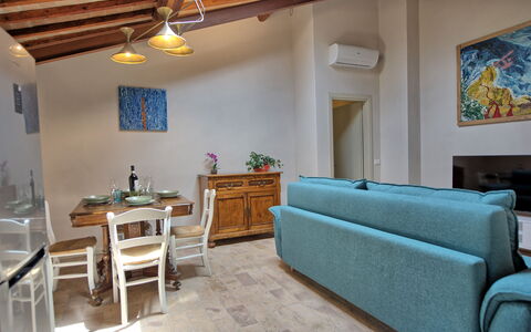 Accommodatie Borgo Ariano 6: Keuken, Lunchroom, Woonkamer