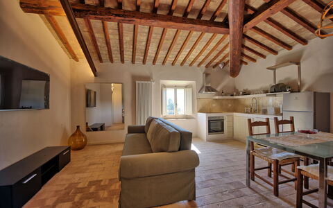 Accommodatie Borgo Ariano 7: Keuken, Lunchroom, Woonkamer