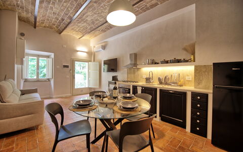 Accommodatie Borgo Ariano 8: Keuken, Lunchroom, Woonkamer