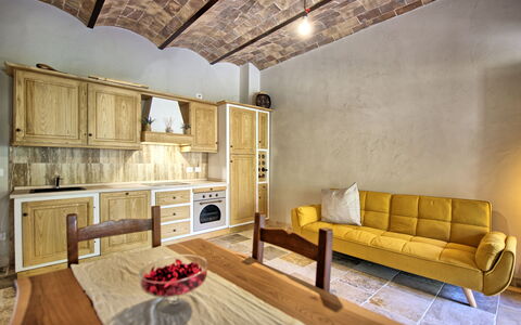Accommodatie Borgo Ariano 9: Keuken, Lunchroom, Woonkamer