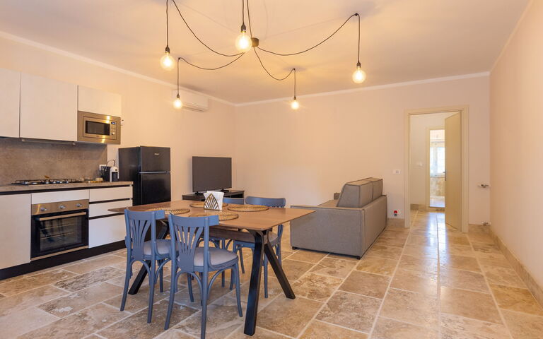 Accommodatie Borgo Ariano 4: Keuken, Lunchroom, Woonkamer