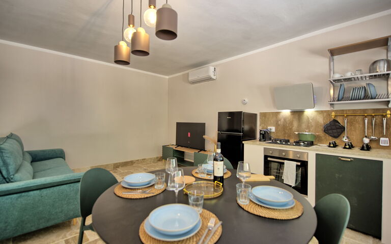 Accommodatie Borgo Ariano 3: Keuken, Lunchroom, Woonkamer
