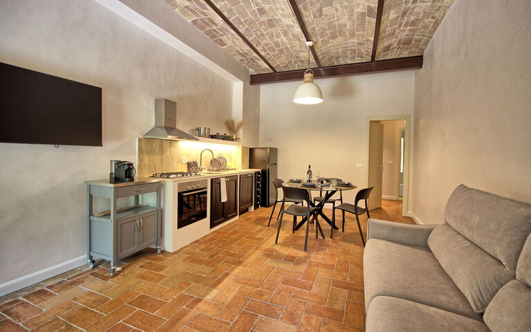 Accommodatie Borgo Ariano 8: Keuken, Lunchroom, Woonkamer