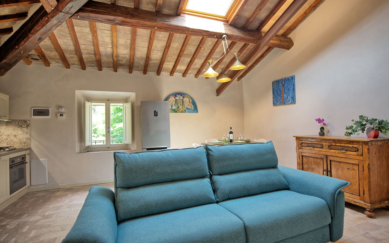 Accommodatie Borgo Ariano 6: Keuken, Lunchroom, Woonkamer