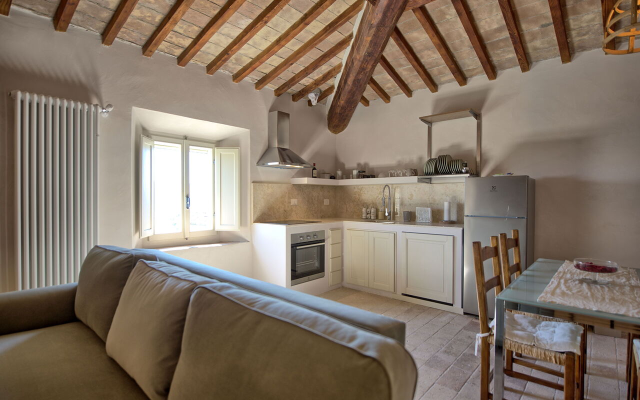 Accommodatie Borgo Ariano 7: Keuken, Lunchroom, Woonkamer