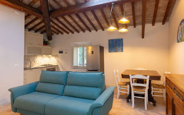 Accommodatie Borgo Ariano 6: Keuken, Lunchroom, Woonkamer