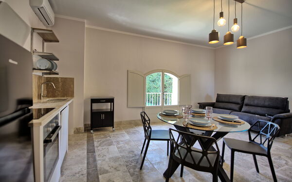 Accommodatie Borgo Ariano 18: Keuken, Lunchroom, Woonkamer