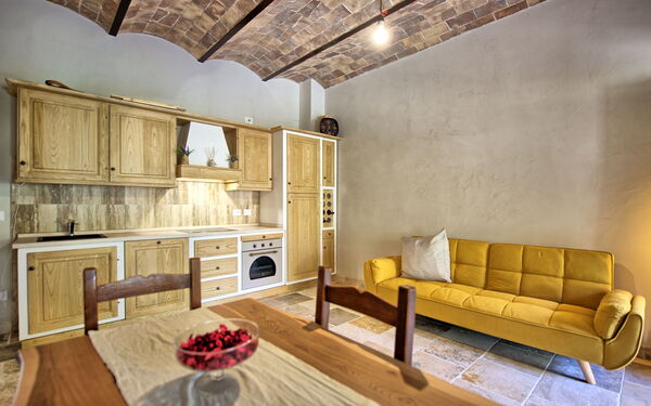 Accommodatie Borgo Ariano 9: Keuken, Lunchroom, Woonkamer