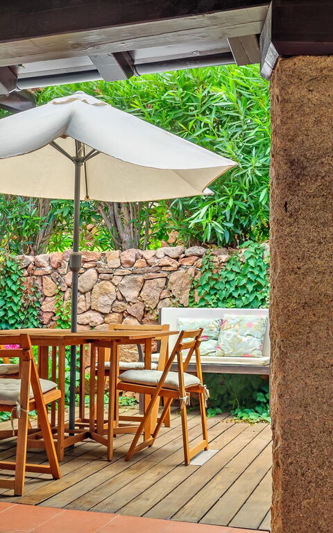 Villa Silenis: Balkon / terras / patio, Buitenkanten, Buitenshuis