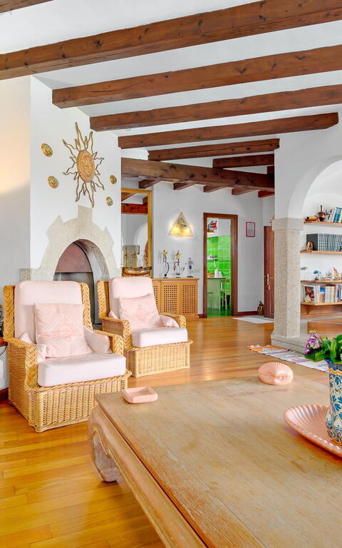 Villa Silenis: Woonkamer