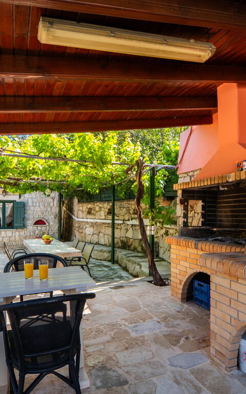 Villa Nikolas: Balkon / terras / patio, Buitenkanten, Buitenshuis