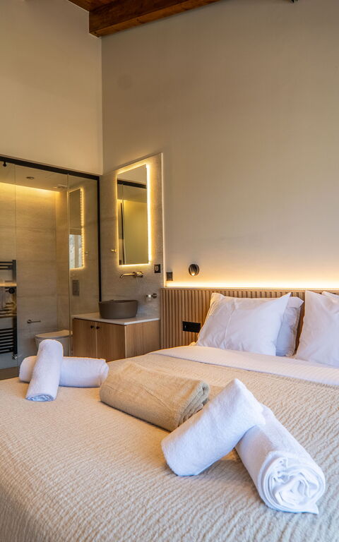 Villa Zen Chrysi: slaapkamer