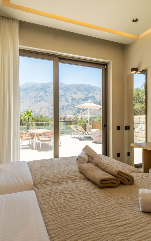 Villa Zen Chrysi: slaapkamer