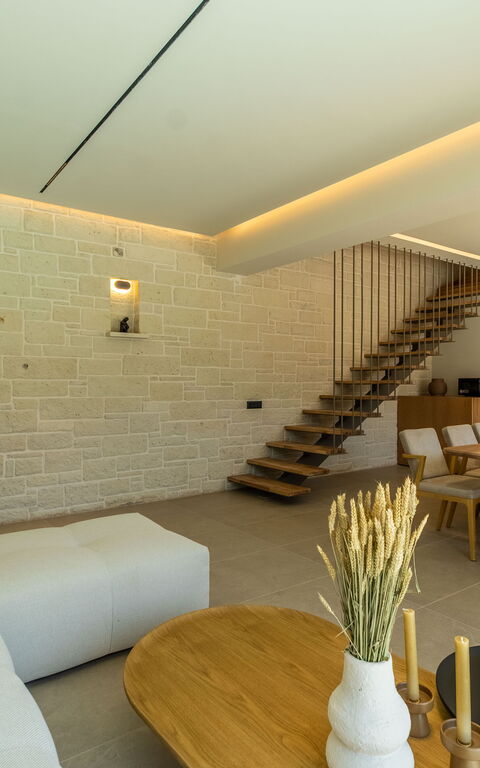 Villa Zen Chrysi: Lunchroom, Woonkamer