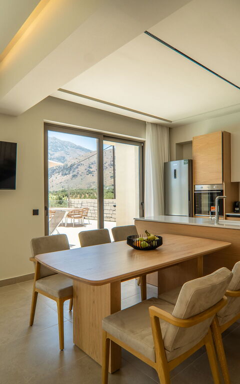 Villa Zen Aphrodite: Keuken, Lunchroom