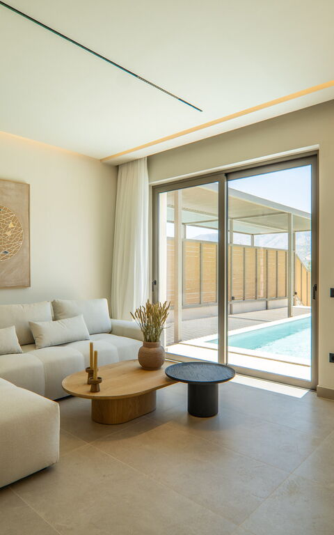 Villa Zen Aphrodite: Woonkamer