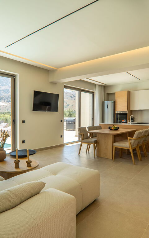 Villa Zen Aphrodite: Woonkamer