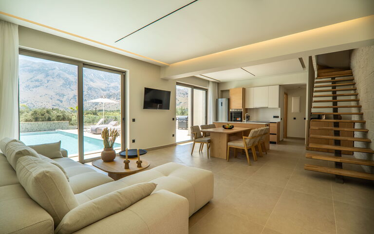 Villa Zen Aphrodite: Woonkamer